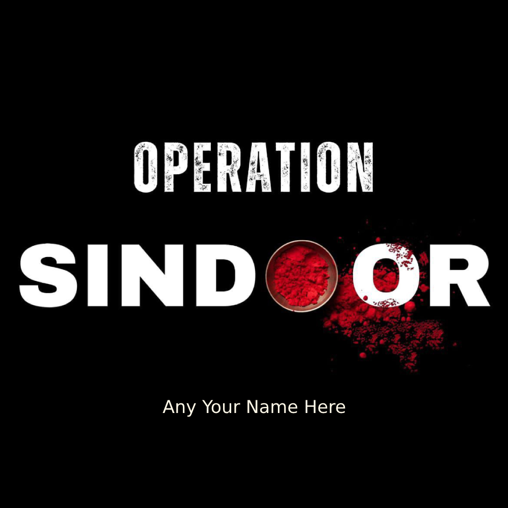 Write Name On Operation Sindoor Whatsapp Status