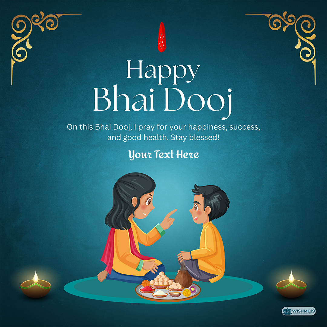 Brother And Sister Bhai Dooj Status Images With Name Online