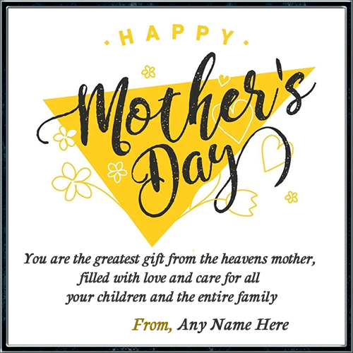 Mothers day greeting 2025 with name