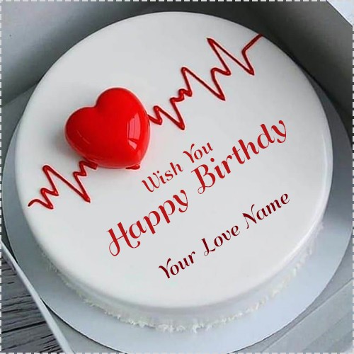 Happy Birthday Love Cake Image With Name