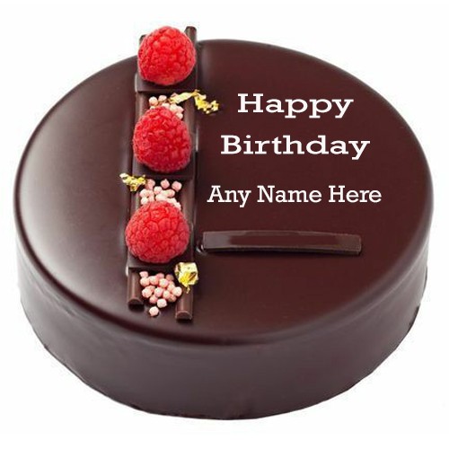 Double Chocolate Birthday Cake Images With Name