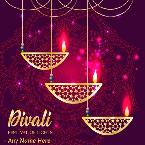 Diwali Lights Images With Name