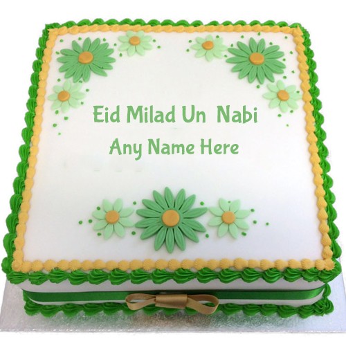 Eid Milad Un Nabi Cake With Name