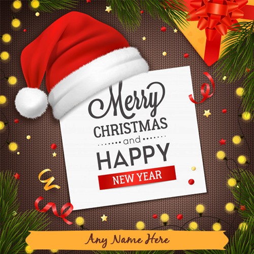 Merry Christmas Happy New Year 2025 with Your Name