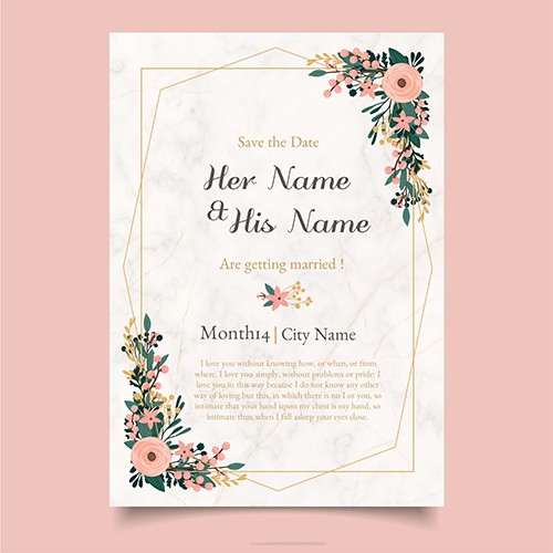 Write Your Name On Wedding Save The Date Card