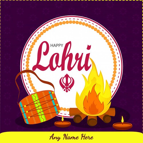 Lohri 2024 Image With Name