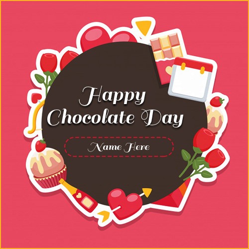Write Name On Valentine Week List Chocolate Day 2025