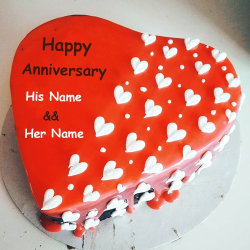 Anniversary Cake With Name Edit Download