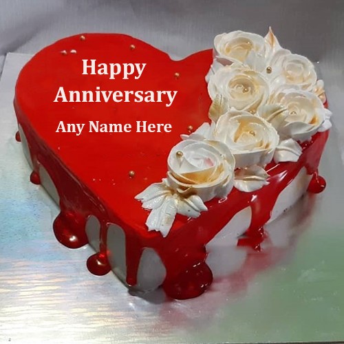 Wedding Anniversary Wishes For Husband Cake With Name