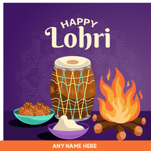 Lohri Wishes Images For Whatsapp DP With Name