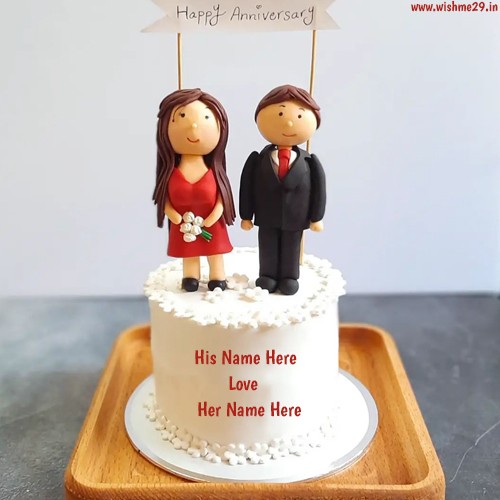Write Name On Wedding Anniversary Wishes For Husband Cake