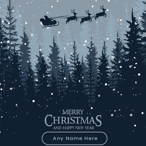 Wish You Merry Christmas And Happy New Year 2025 Images With Name In Advance