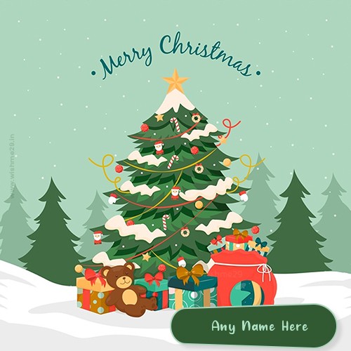 Happy Christmas Tree 2025 Images With Name