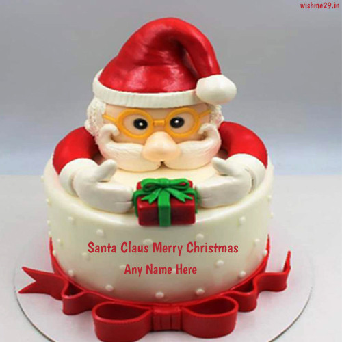 Christmas Santa Cake With Name Generator