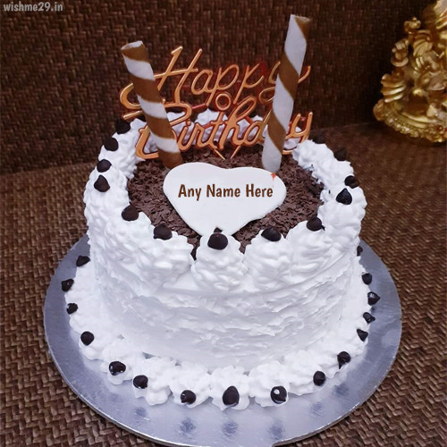 White Forest Birthday Cake Images Download With Name