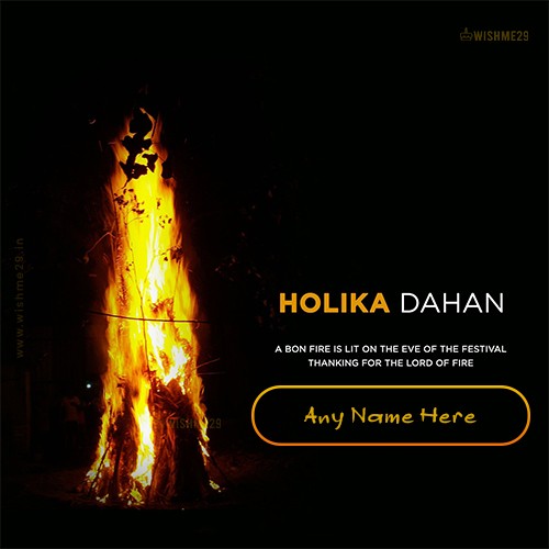 Happy Holi Dahan 2024 Images With Name And Photo Download