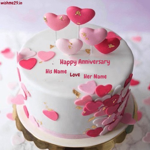 Create Name On Marriage Anniversary Mama And Mami Cake