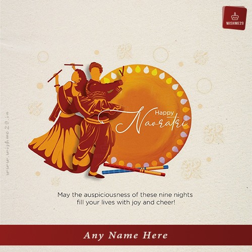 Navratri 2024 Wishes In English With Your Name And Download