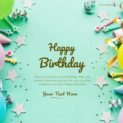 Birthday Design With Picture And Name Generator