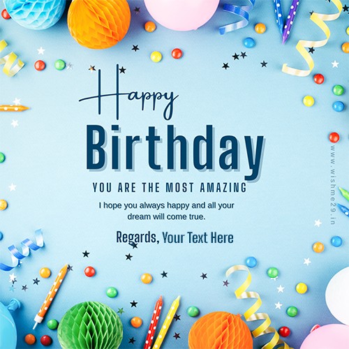 Personalised Birthday Card With Name Maker