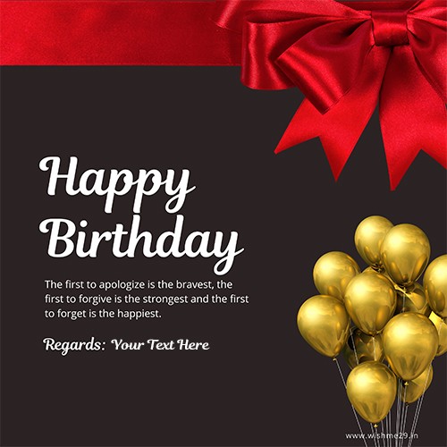 Write Name On Birthday Wishes Quotes Messages In English With Images