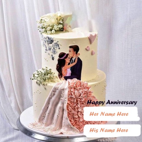 Happy Anniversary Couple Cake Images With Name