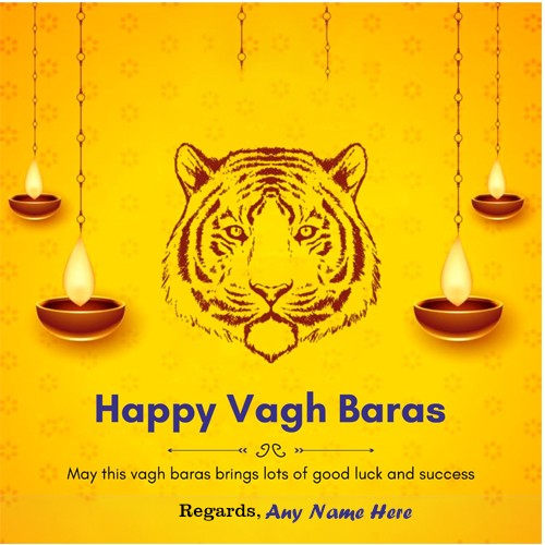 Write Name On Vagh Baras 2024 Greetings