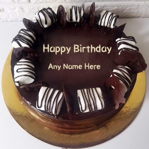 Chocolate Birthday To You Cake With Name