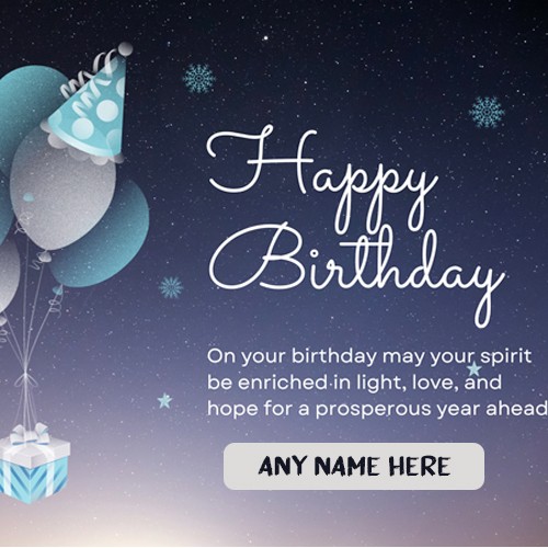 Happy Birthday To You Card With Name