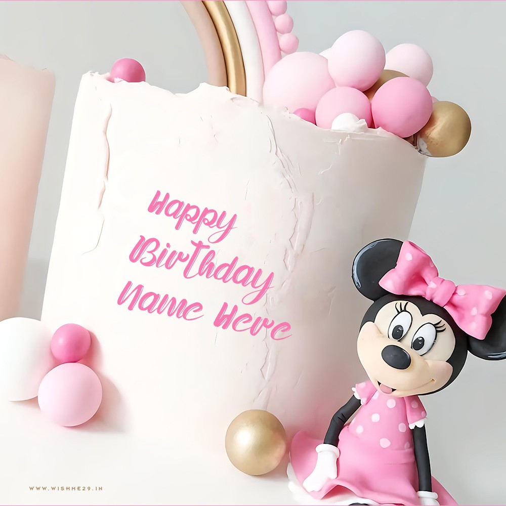 Minnie Mickey Mouse Birthday Cake Topper Printable With Name