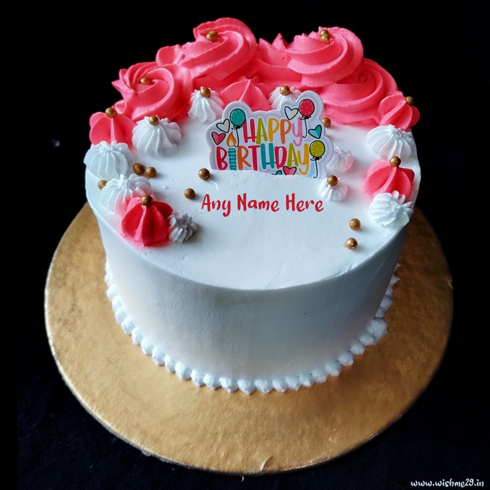 Strawberry Flavour Birthday Cake Name Edit Images Download
