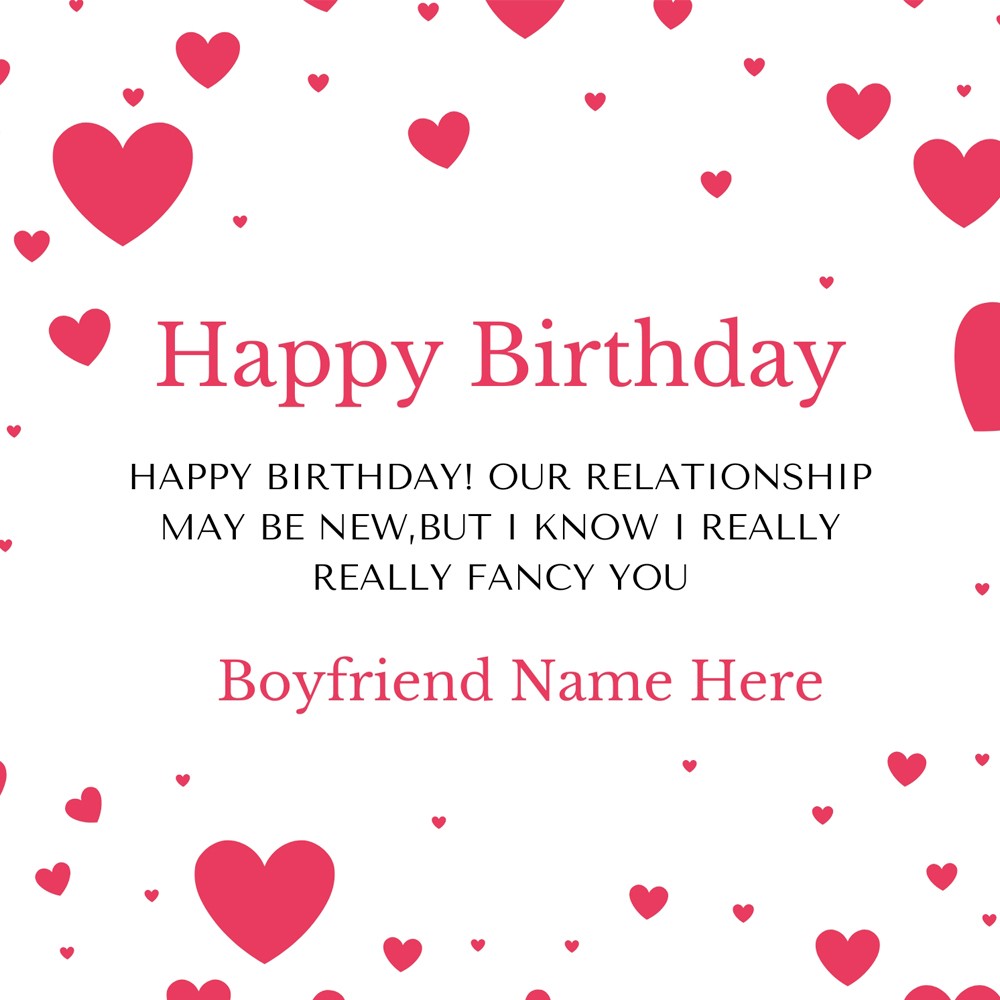 Advance Happy Birthday To My Boyfriend Quotes Images With Name In English