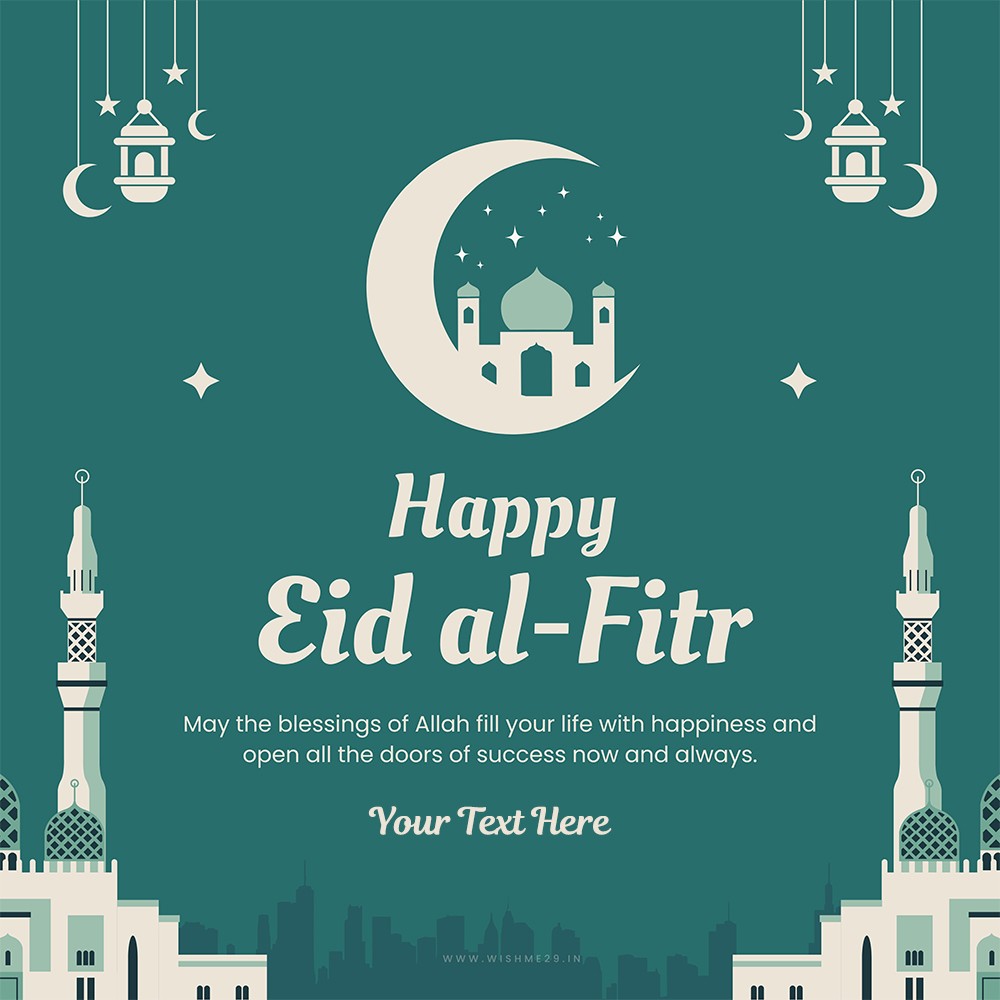 Write Name On Eid Al Fitr Wishes Quotes Picture Your WhatsApp Status