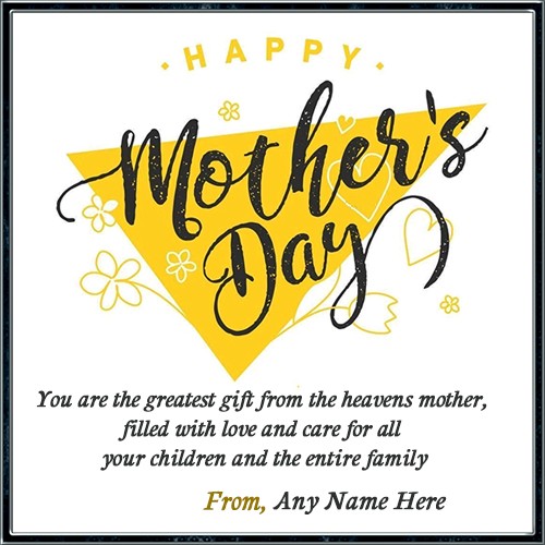Mothers day greeting 2025 with name