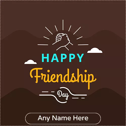 Friendship Day 2020 Greeting card with Name