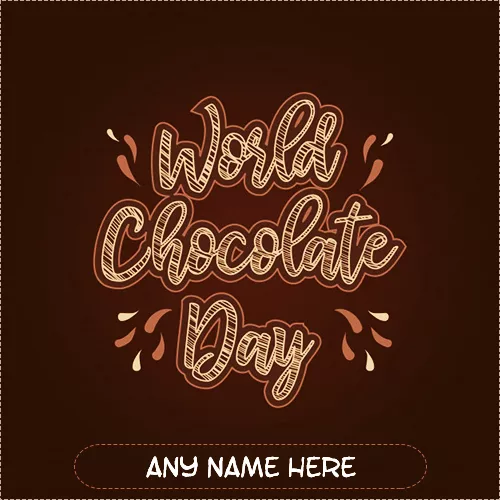 International Chocolate Day 2019 Image With Name