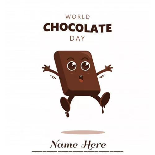 International chocolate day 2019 cards with name