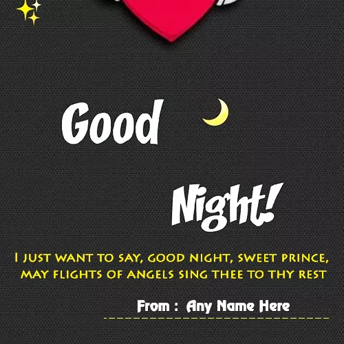 Good Night Card Images With Name