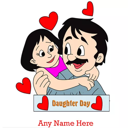 22 September 2019 World Daughters Day Photo With Name