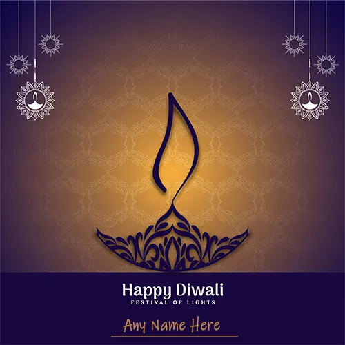 Sprightly Diwali Pictures with Name Edit