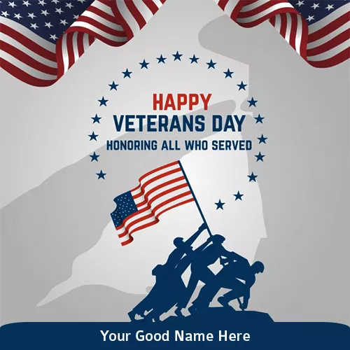 Write Your Own Name On Veterans Day Honoring All Who Served