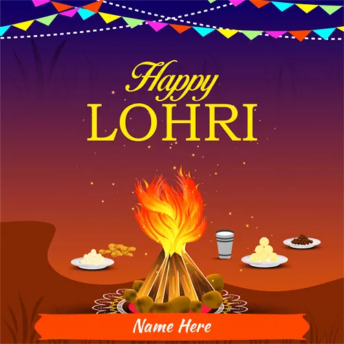 Lohri 2020 Cards With Name