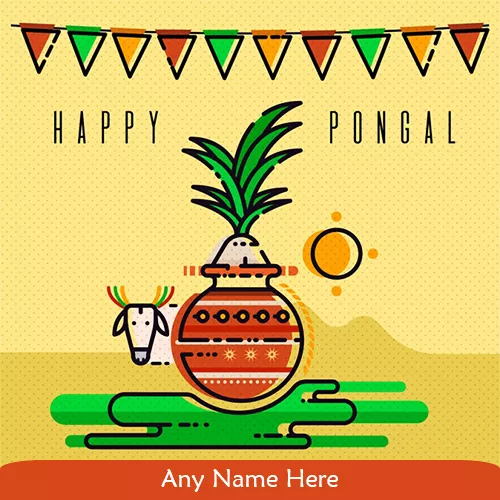 Mattu Pongal 2020 Images For Whatsapp DP With Name