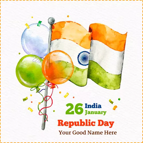 26 January 2020 Ki Hardik Shubhkamnaye Image With Name