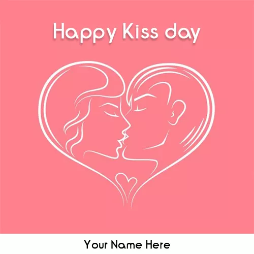 Happy Kiss Day 2020 Image Write Name