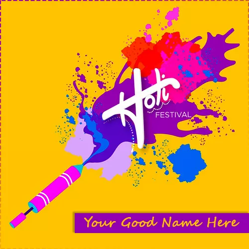 Holi Images 2021 Advance Whatsapp DP With Name