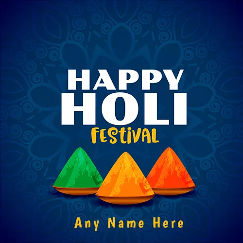 Happy Holi 2021 wishes with name editor