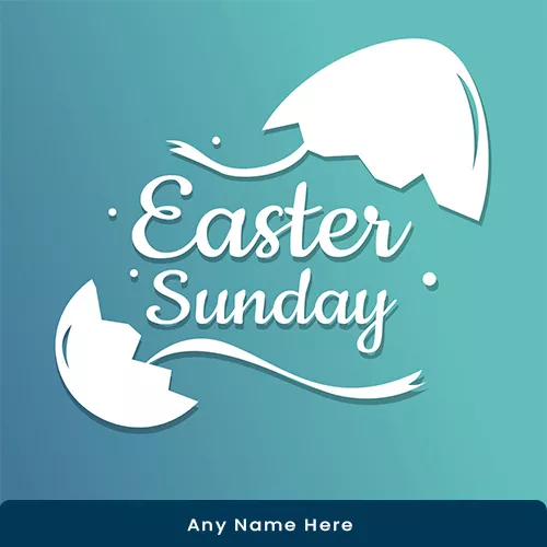 Write Name on Easter Bunny Pictures on Easter Sunday 2021