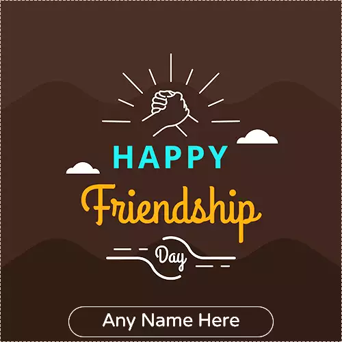 Friendship Day 2024 Greeting card with Name