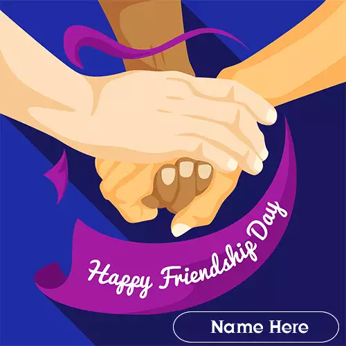 Friendship Card With Name Edit